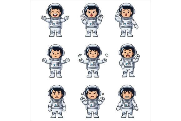 Astronaut Emojis in Various Poses Freebie Review for Digital Sellers