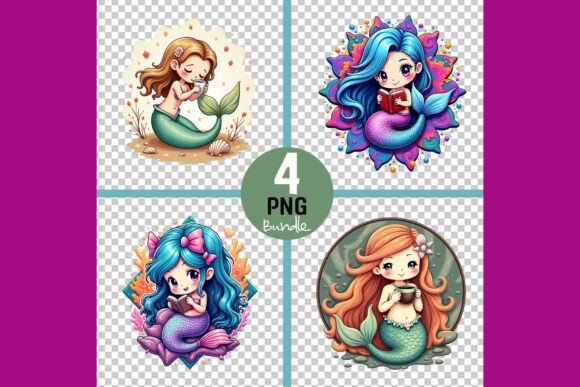 Charming Mermaid Illustrations Bundle Review for Real Projects