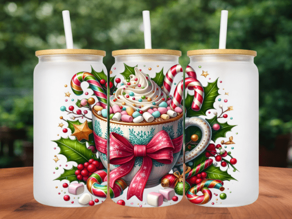 Christmas Candy Cane Mug 16oz Tumbler Wrap Review for Digital Sellers