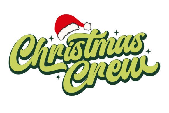 Christmas Crew T-Shirt: A Festive Graphic Design Asset for Merch