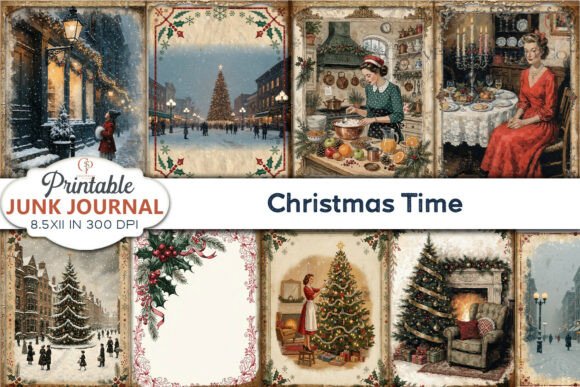 Christmas Time Junk Journal Pages Review: A Designerβs Perspective