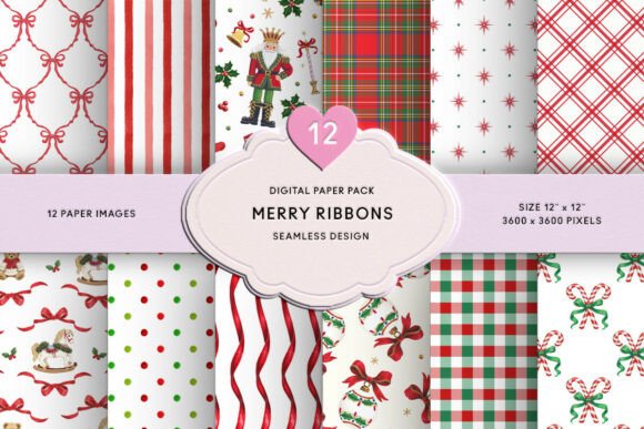 Classic Christmas Seamless Paper Pack Review: A Pattern for Digital Sellers
