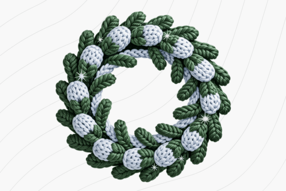Crochet Wreath PNG: A Versatile Illustration for Content Creators