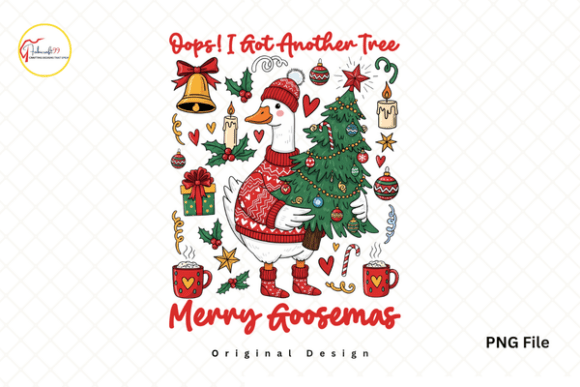 Funny Christmas Goose Adds Holiday Cheer to T-Shirt Designs