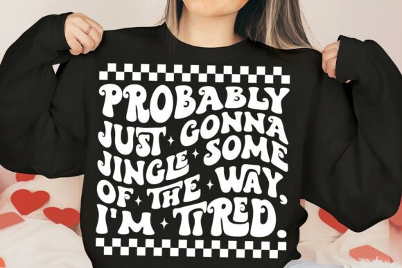 Funny Christmas Typography Design 3: A Playful Graphic Asset for T-Shirt Designs
