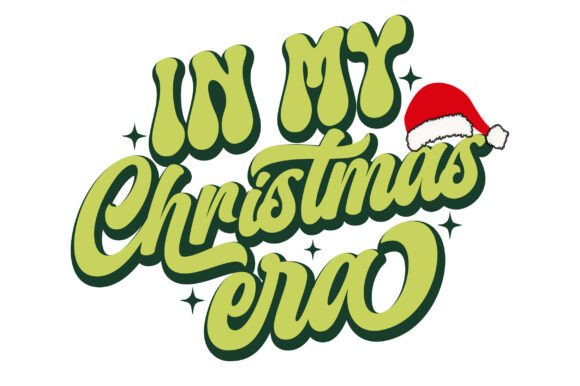 In My Christmas Era T-Shirt: Festive Graphic Design Asset for Local Businesses