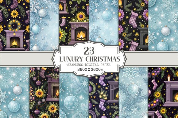 Luxury Christmas Fireplace Patterns for Real-World Crafting