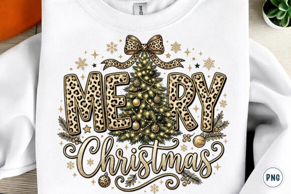 Merry Christmas Buffalo Plaid PNG for T-Shirt Designs