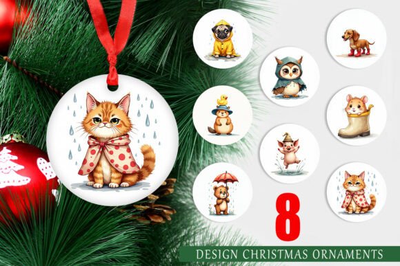 UglyCute Rain Critters Ornament: A Unique Illustration for Creative Publishing