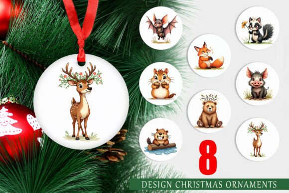 UglyCute Spring Animal Ornament: A Versatile Graphic Design Asset for Digital Sellers
